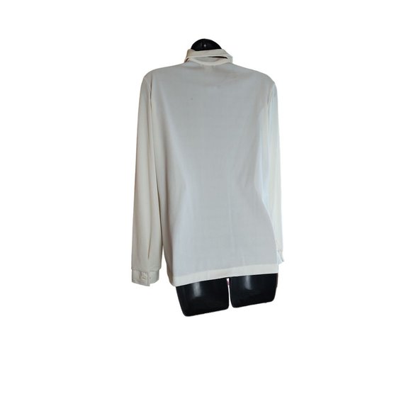 1970's Sears Cream Button-up Blouse - Deadstock - Picture 8 of 11